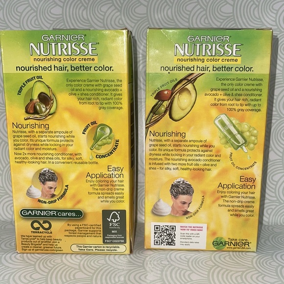 GARNIER💥NUTRISSE MAGNETIC BROWNS 413 BRONZE BROWN - 2 BOXES💥 - Picture 4 of 6